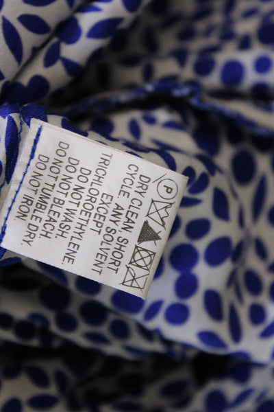 Super Suite Seventy Seven Womens Silk Sleeveless Spotted Dress Blue Size XS