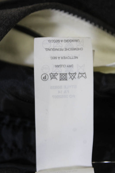 J Crew Womens Cotton Zip Lined Tapered Leg Dress Pants Heather Gray Size 0