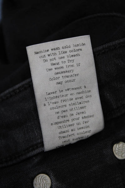 Rag & Bone Jean Womens Cotton High Rise Five Pocket Skinny Jeans Black Size 25