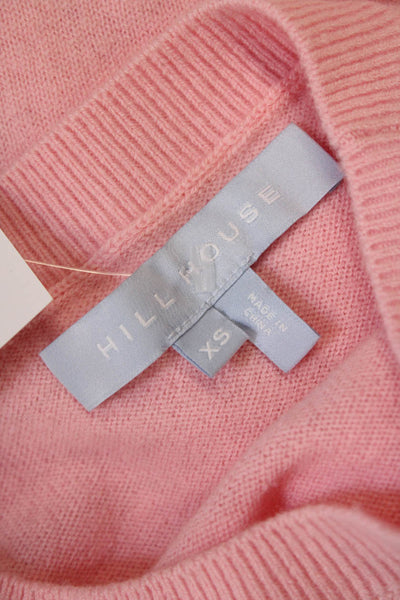 Hill House Womens Merino Wool Sleeveless Halter Neckline Sweater Pink Size XS