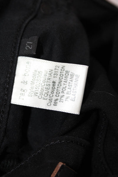 Rag & Bone Jean Womens Mid Rise Skinny Leg Jeans Equestrian Black Size 27