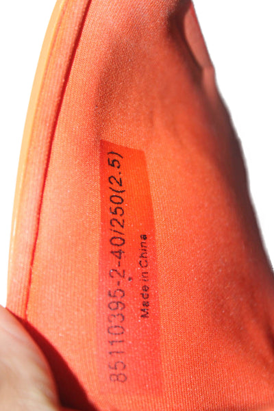 Pedro Mens Slide On Pool Sandals Orange Black Size 8