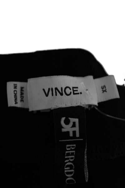 Vince Womens High Rise Pull On Pants Leggings Solid Black Size XS