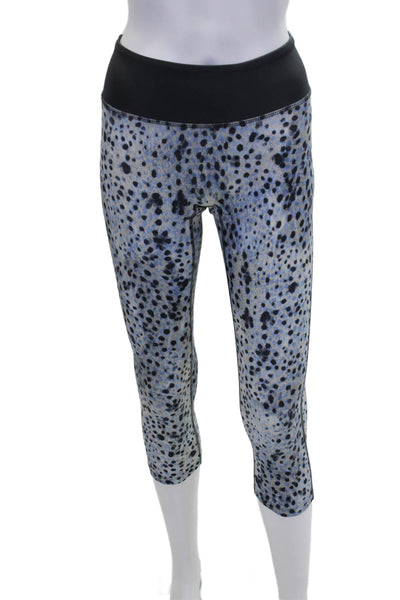 Prism Womens Printed Pull On Pants Leggings Blue Combo Size Medium