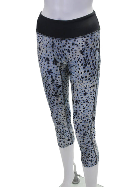 Prism Womens Printed Pull On Pants Leggings Blue Combo Size Medium