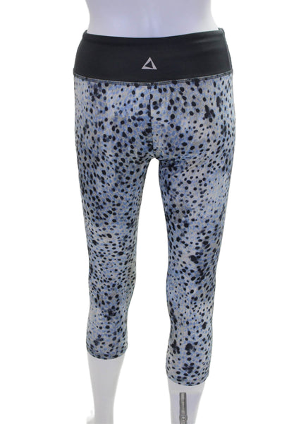 Prism Womens Printed Pull On Pants Leggings Blue Combo Size Medium