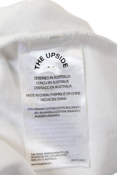 The Upside Womens Organic Cotton Polo Skirt + Pleated Skort Set White Size XS S