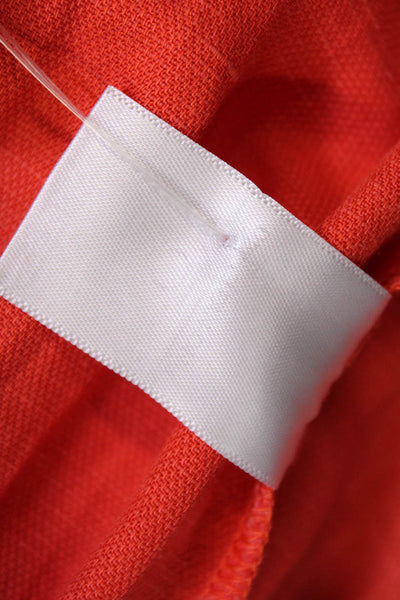Apiece Apart Womens Linen Blend Pull On A Line Skirt Bright Orange Size 4