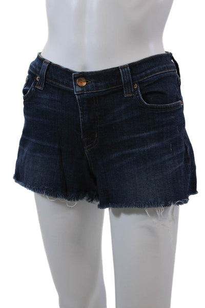 J Brand Womens Denim Low Rise Cut Off Shorts Tribute Blue Cotton Size 27