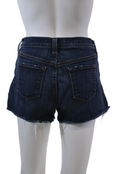J Brand Womens Denim Low Rise Cut Off Shorts Tribute Blue Cotton Size 27