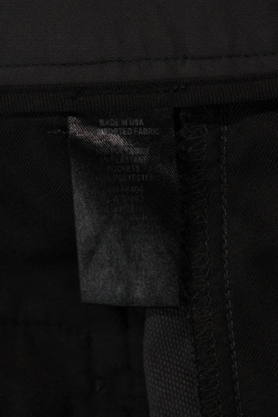 Theory Mens Zippered Flat Front Tapered Dress Pants Solid Gray Size 30