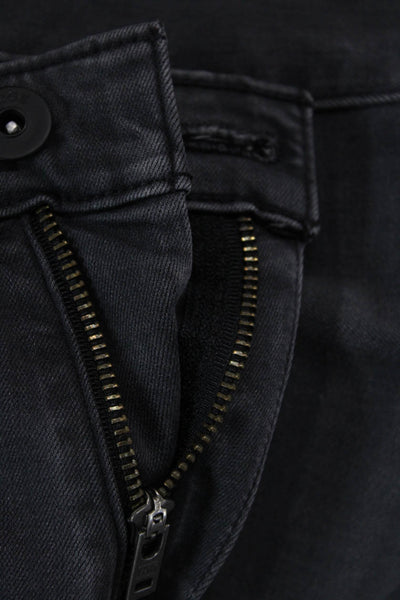 Paige Mens Zippered 5-Pocket Tapered  Denim Jeans Solid Gray Size 30