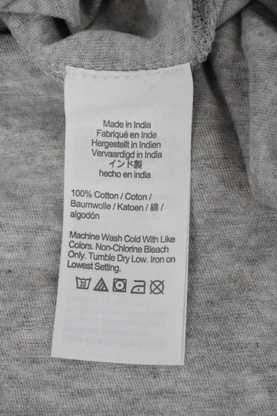 J Crew Womens Cotton Short Sleeve Casual Pullover T-Shirt Dress Gray Size 2XS