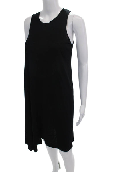 Rag & Bone Sleeveless Halter Neckline Knee Length Trapeze Dress Black Size S