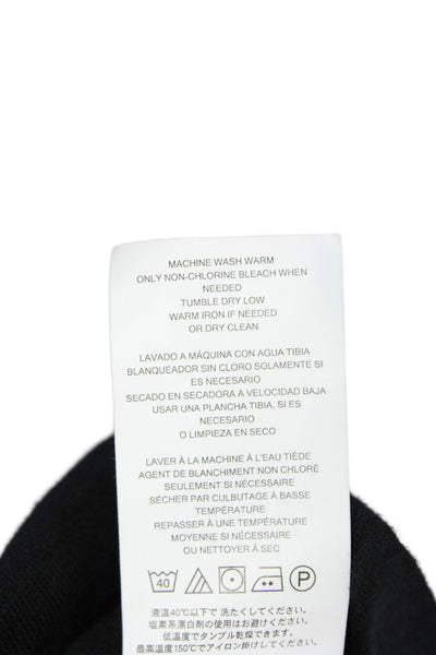 Michael Kors Mens Long Sleeve Front Zip Mock Neck Knit Jacket Black Size Large