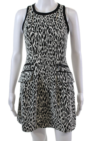Nanette Lepore Womens Sleeveless Zippered Pocket Detail Dress Black Size 0