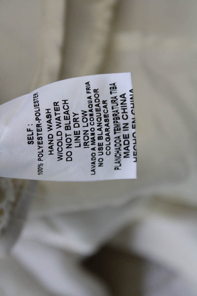 Six Fifty Womens Rouched Detail Square Neck Long Sleeve Top White Size S