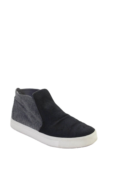 Vince Womens Textured Lined Colorblock Slip On Midi Casual Shoes Gray Size EUR 3