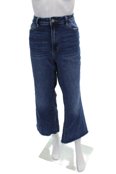 Bayeas Womens Cotton Dneim Five Pocket High-Rise Bootcut Jeans Blue Size 32