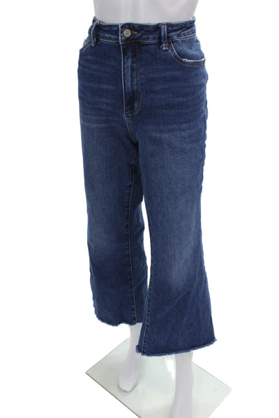 Bayeas Womens Cotton Dneim Five Pocket High-Rise Bootcut Jeans Blue Size 32