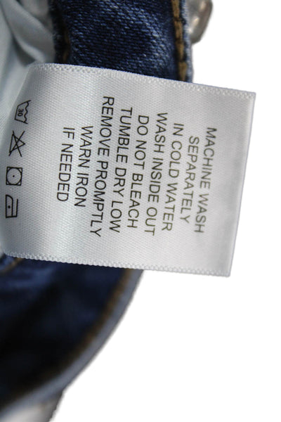 Bayeas Womens Cotton Dneim Five Pocket High-Rise Bootcut Jeans Blue Size 32
