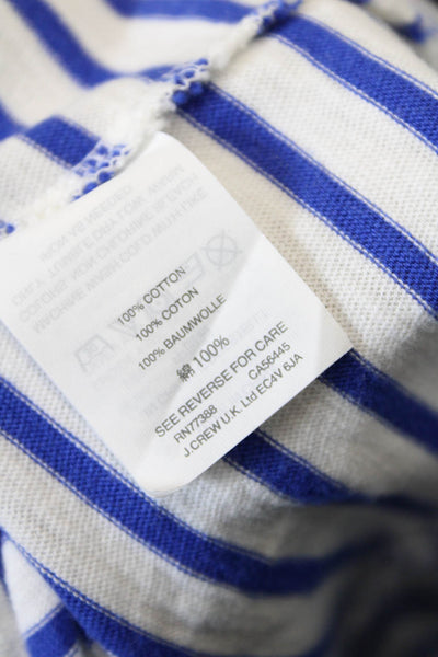 J Crew Womens Cotton Striped Casual Sleeveless Trapeze Dress White Size XS
