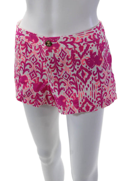 Lily Pulitzer Womens Cotton The Laina Pocketed Short Shorts Pink Size 4