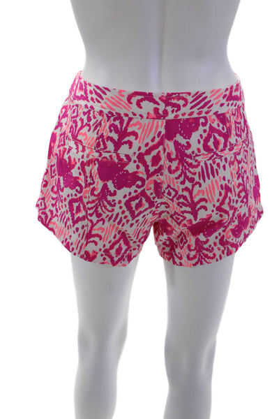 Lily Pulitzer Womens Cotton The Laina Pocketed Short Shorts Pink Size 4