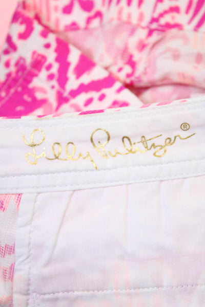Lily Pulitzer Womens Cotton The Laina Pocketed Short Shorts Pink Size 4