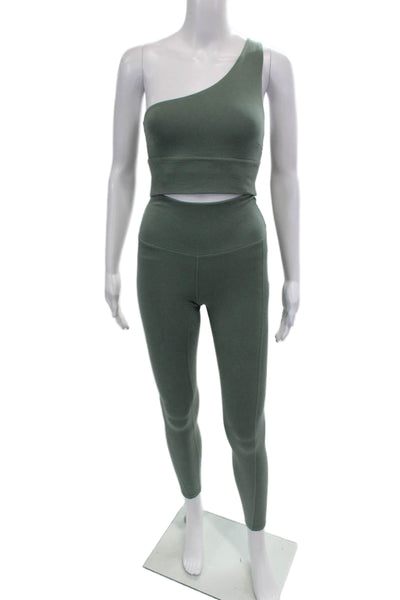 Sincerely Jules Womens Leggings Sports Bra Set Green Size Extra Extra Small