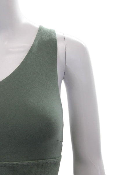 Sincerely Jules Womens Leggings Sports Bra Set Green Size Extra Extra Small