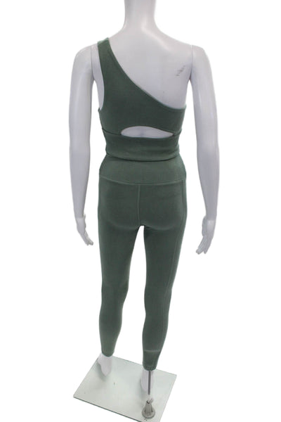Sincerely Jules Womens Leggings Sports Bra Set Green Size Extra Extra Small