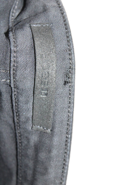 Joes Womens The Callie High Rise Coated Bootcut Cropped Jeans Black Size 29