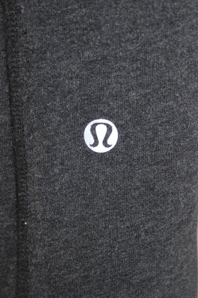 Lululemon Womens Mid Rise Drawstring Zipper Ankle Jogger Pants Gray Size 4