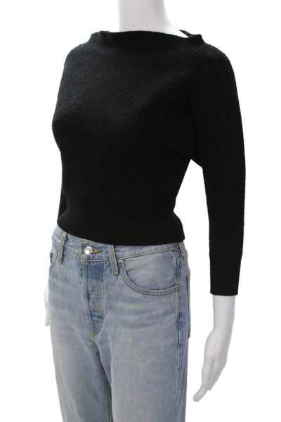 R Label The Reset Women's Dolman Sleeves Pullover Sweater Black Size XS