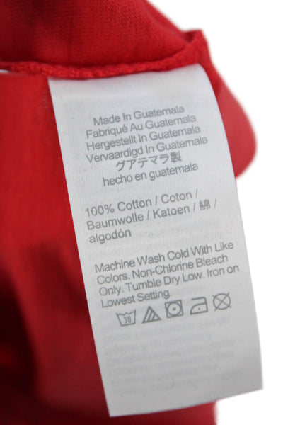 J Crew Womens Cotton Sleeveless V-neck Casual Lined Tank Top Red Size L
