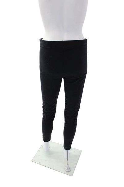 J Crew Womens Spandex Textured Lined Fitted Leggings Navy Blue Size M