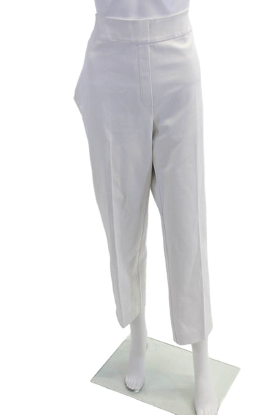 Spanx Women's Pull-On Flat Front Straight Leg Dress Pants White Size 1X