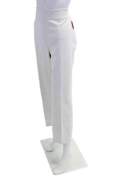Spanx Women's Pull-On Flat Front Straight Leg Dress Pants White Size 1X