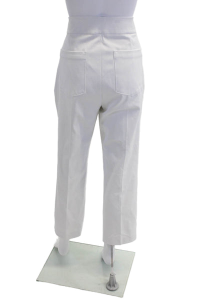 Spanx Women's Pull-On Flat Front Straight Leg Dress Pants White Size 1X