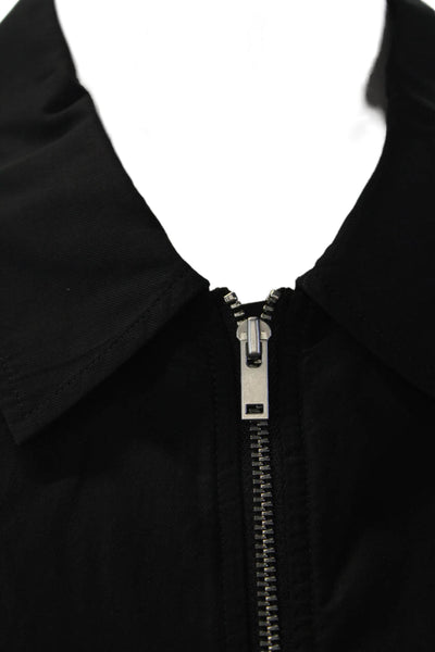 COS Womens Collared Zippered Detail Short Sleeve Dress Solid Black Size 6
