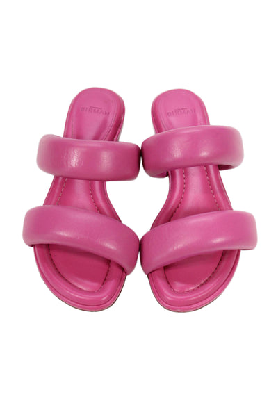 Alexandre Birman Womens Double Strap Open Toe Slide On Sandals Pink Size 36 6