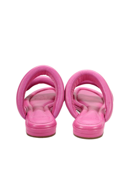 Alexandre Birman Womens Double Strap Open Toe Slide On Sandals Pink Size 36 6