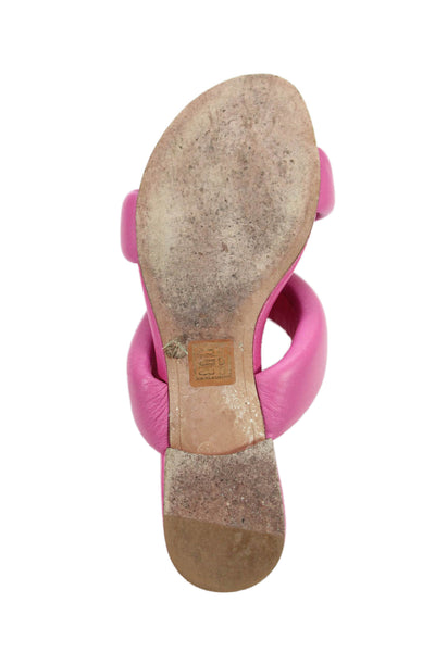 Alexandre Birman Womens Double Strap Open Toe Slide On Sandals Pink Size 36 6
