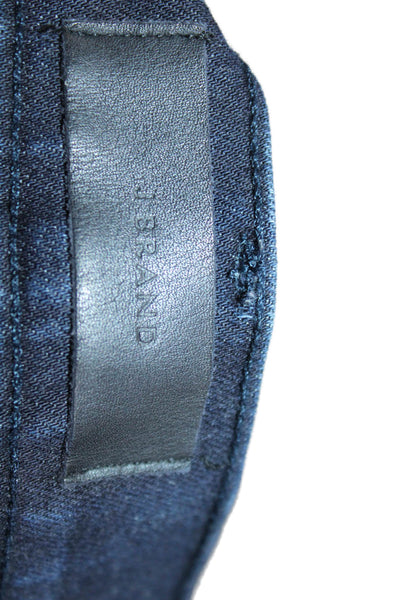 J Brand Womens Cotton Denim Five Pocket Mid-Rise Skinny Jeans Blue Size 32