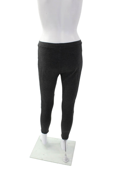 Joie Womens Elastic Waistband Mid Rise Knit Ankle Leggings Gray Size Small