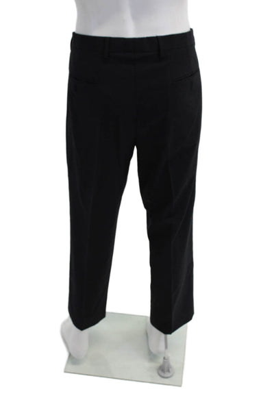 J Crew Mens Ludlow Classic Creased Straight Leg Dress Pants Black Wool Size 36