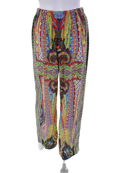 Moda Baronessa Women's Elastic Waist Tampico Trinidad Pants Multicolor Size S