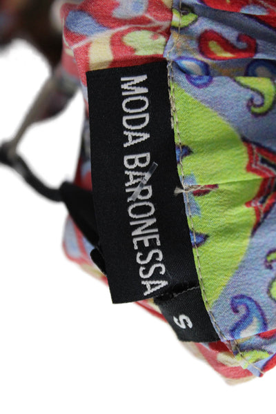 Moda Baronessa Women's Elastic Waist Tampico Trinidad Pants Multicolor Size S