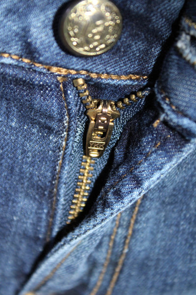R13 Womens Vintage Dark Wash Boy Skinny Leg Jeans Blue Cotton Size 26